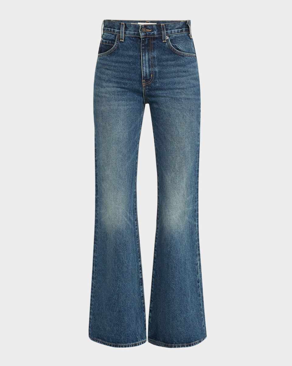 Roe Mid-Rise Flare Jeans